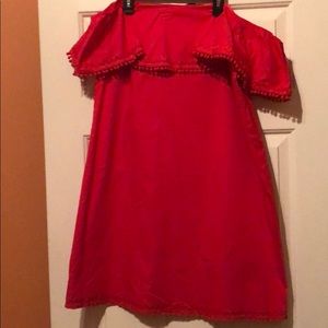 Red off the shoulder dress new